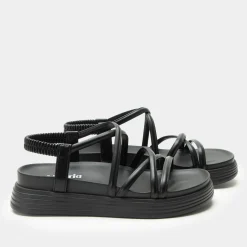 Audie Caviar Sandal