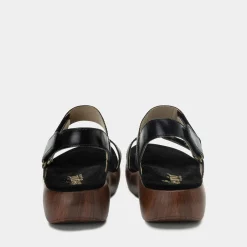 Bailee Woven Noir Sandal