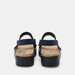 Henna Netted Navy Sandal