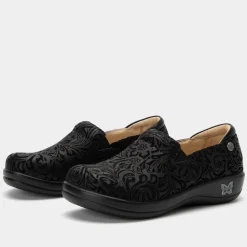 Keli Black Embossed Paisley Shoe