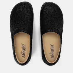Keli Black Embossed Paisley Shoe