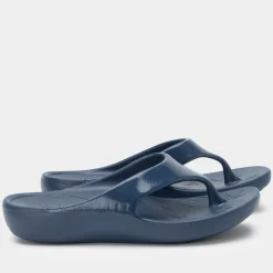 Ode Navy Gloss Sandal