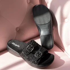 Oona Fancy Black Sandal