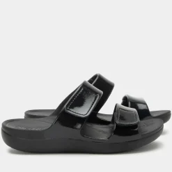 Orbyt Black Gloss Sandal