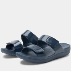 Orbyt Navy Gloss Sandal