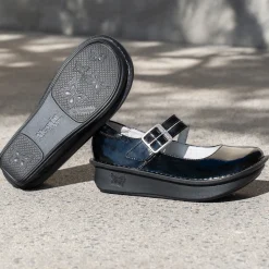 Paloma Black Crinkle Mary Jane