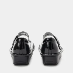Paloma Black Crinkle Mary Jane