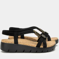 Roz Casual Black Sandal