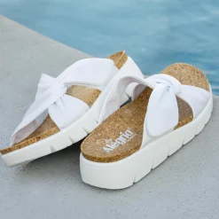 Rylie White Sandal