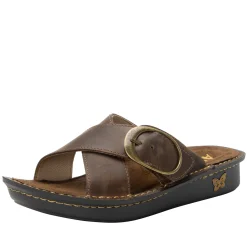 Vanya Oiled Brown Sandal