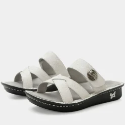 Victoriah Basketry White Sandal