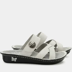 Victoriah Basketry White Sandal