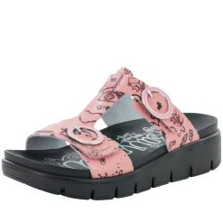 Vita Red Scribble Sandal